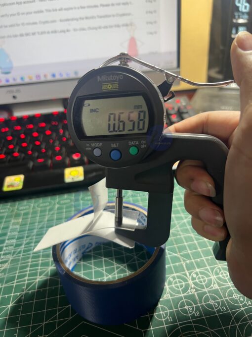 Băng dính 2 mặt dày 0.65 mm