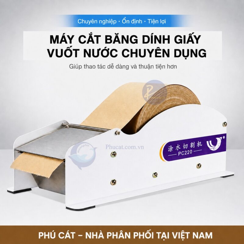 Dụng cụ vuốt nước băng dính giấy bằng kim loại để bàn PC220